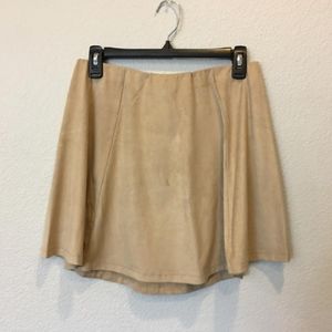 Tan Skater Skirt
